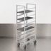 Thumbnail image #3 for Channel 446S6 Stainless Steel Single-Section Cafeteria Tray Rack for 15 x 20 Trays