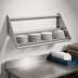 Thumbnail image #3 for Advance Tabco Special Value 62-Inch Wall-Mounted Tubular Stainless Steel Dish Sorting Shelf
