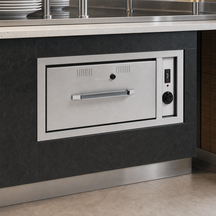 Product image #3 for RedHots Built-In Narrow Single-Drawer Warming Drawer for 1 Full-Size Pan, 120V
