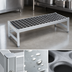 Thumbnail image #3 for Fermostock 59-Inch x 14-Inch x 12-Inch Deep Anodized Aluminum Dunnage Rack