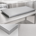 Thumbnail image #3 for John Boos Stainless Steel Countertop, 120 Inch x 42 Inch, Flat No-Backsplash