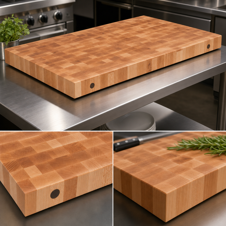 Product image #3 for John Boos Boos Block Northern Hard Rock Maple End Grain Island Countertop, 48 x 32 x 3 Inches