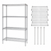 Thumbnail image #3 for Quantum Wire Shelving Starter Kit, 60W x 30D x 54H, Chrome Plated, Stationary