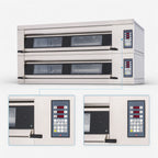 Thumbnail image #3 for Doyon Baking Equipment (Middleby) Artisan 4T2 Double-Deck Side-Load Electric Stone Hearth Oven, Programmable, Steam Injection, 600°F, 4-Pan Per Deck