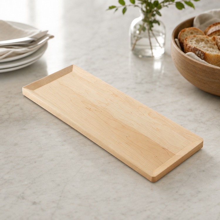 Product image #3 for American Metalcraft Lyselle Collection Rectangular Maple Wood Serving Board, 24 x 8-3/4 Inches