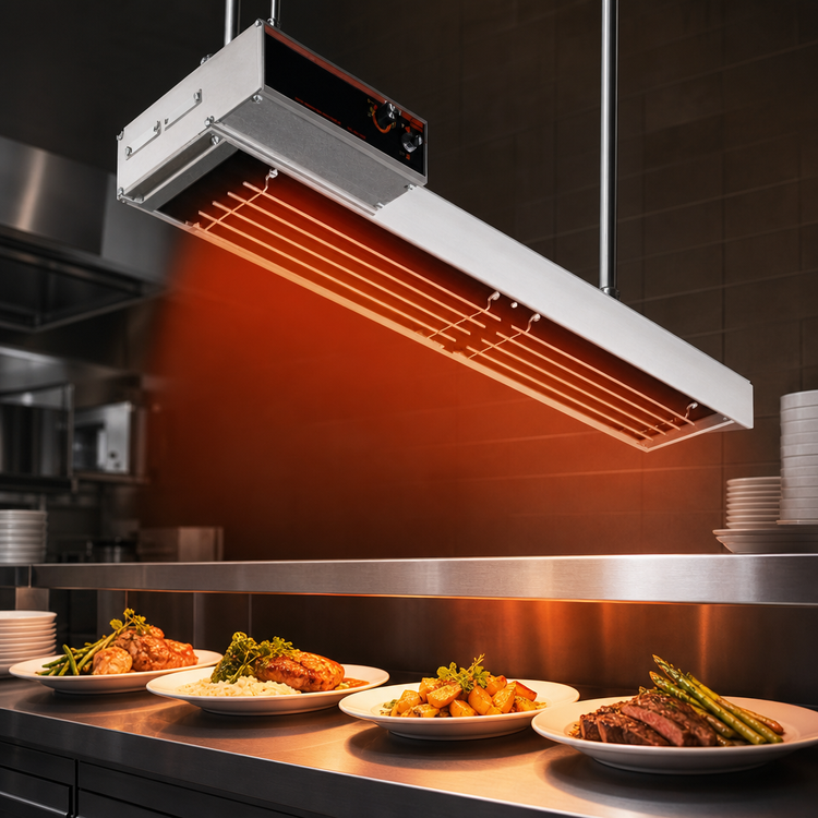 Product image #3 for Hatco Glo-Ray 60-Inch High Watt Dual Infra-Black Strip Heater, Unlighted