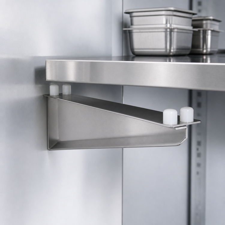 Product image #3 for Heavy Duty Single-Knob Right-Hand 21 Inch Stainless Steel Shelf C Bracket