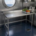 Thumbnail image #3 for Spec-Master Marine Series Stainless Steel Work Table with 4-1/2-Inch Backsplash, 30 x 24 Inches