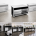 Thumbnail image #3 for Atlas Metal BLU-6 91-1/4 Inch Mobile Utility Unit Serving Counter with Solid Stainless Steel Top