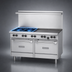 Thumbnail image #3 for US Range U Series 60-Inch Gas Restaurant Range with 2 Open Burners, 48-Inch Griddle, and 2 Standard Ovens