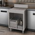 Thumbnail image #3 for Advance Tabco Underbar Basics Stainless Steel Open Cabinet Base Drainboard with 4-Inch Backsplash, 36 x 21 x 33 Inches