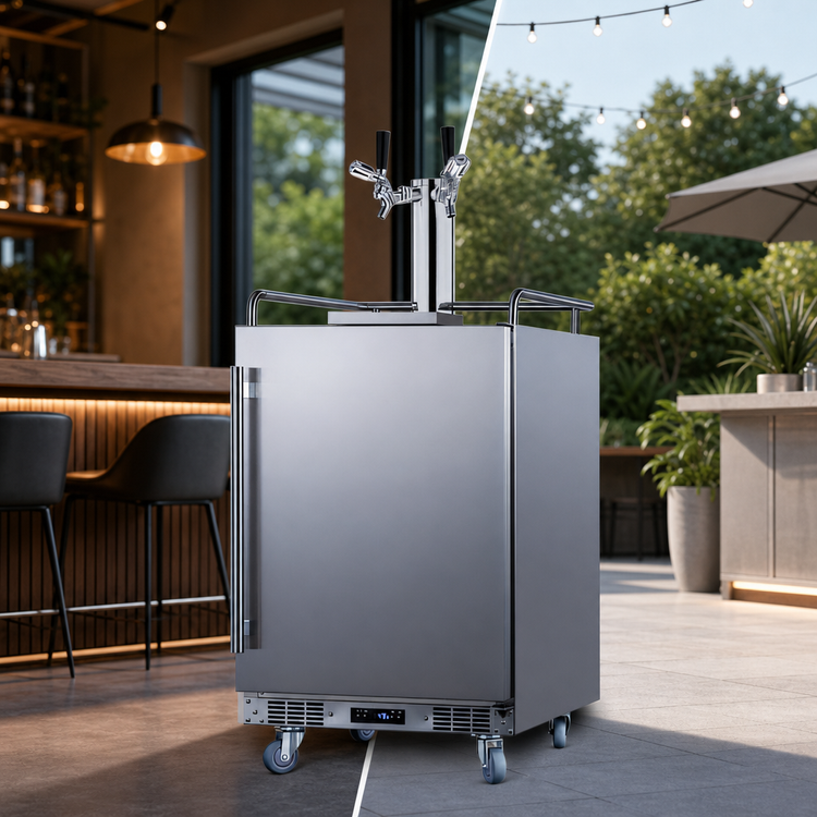 Product image #4 for Summit Commercial 24-Inch Indoor/Outdoor Draft Beer Dispenser, Built-In or Freestanding, 3 1/6-Barrel Keg Capacity