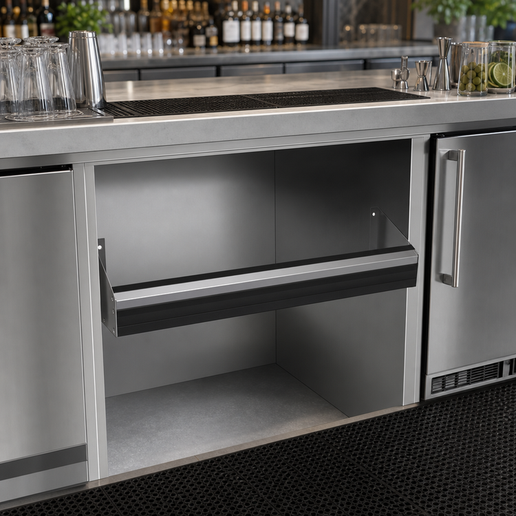 Product image #3 for Krowne Royal Series 66-Inch Built-In Single Speed Rail, Stainless Steel