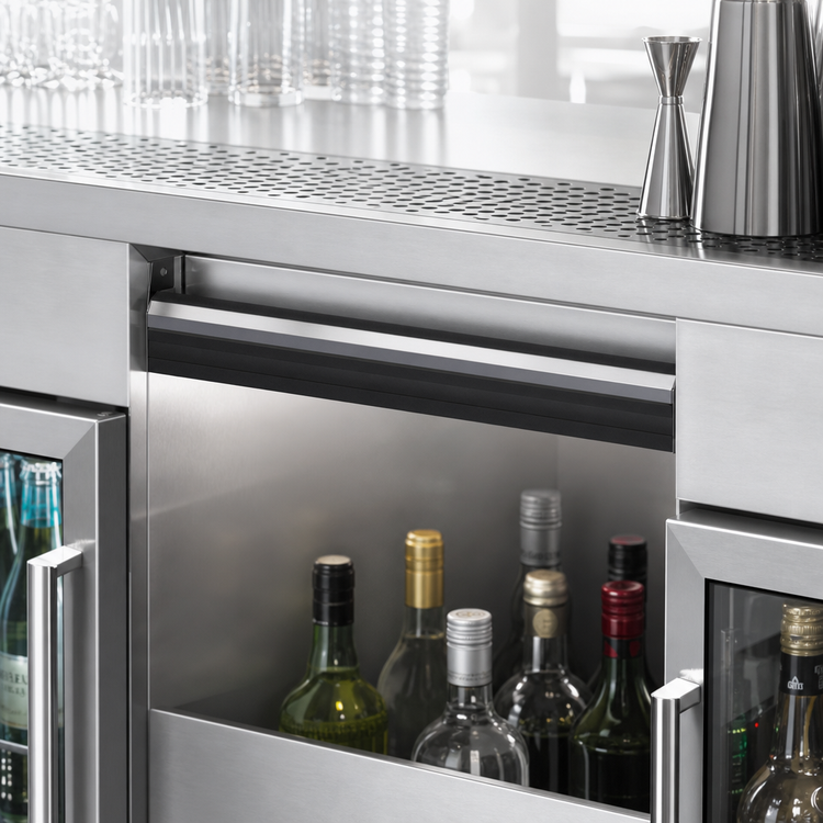 Product image #3 for Krowne Royal Series Built-In Single Speed Rail, 26-Inch x 5-Inch, Stainless Steel