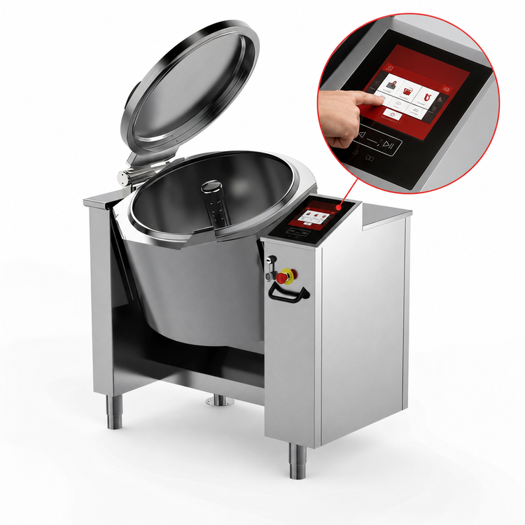 Product image #3 for Firex Cucimix UCBTG018V1 18 Gallon Gas Tilting Skillet Braising Pan
