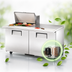 Thumbnail image #3 for True Mega-Top 2-Door Refrigerated Sandwich/Salad Prep Table with 12-Pan Top, 60-Inch Wide