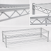 Thumbnail image #3 for Eagle Group QuadTruss Front Case Merchandise Wire Shelving Unit, 2-Tier, 30 x 14 x 14 Inches, White Epoxy