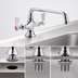 Thumbnail image #3 for BK Resources OptiFlow Heavy Duty Deck Mount Dual Valve Pantry Faucet with 12-Inch Swing Spout