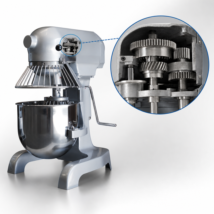 Product image #3 for Serv-Ware 10 Qt Floor Planetary Dough Mixer, 3-Speed, 120V
