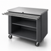 Thumbnail image #3 for Randell RANFG ST-3 Mobile Modular Utility Worktop Serving Station, Enclosed Base, 36 Inch Wide, 16-Gauge Stainless Steel Top