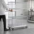 Thumbnail image #3 for Metro Super Erecta Mobile Chrome-Plated Wire Security Cage with Aluminum Dolly