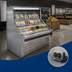 Thumbnail image #3 for Howard-McCray Ovation Series 75-Inch Remote Curved Open-Air Merchandiser, 44-Inch High, Stainless Steel, LED