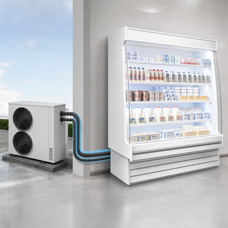 Product image #3 for Howard-McCray 35E Series 51-Inch Remote Dairy Open Merchandiser with LED Lighting and Endless Design
