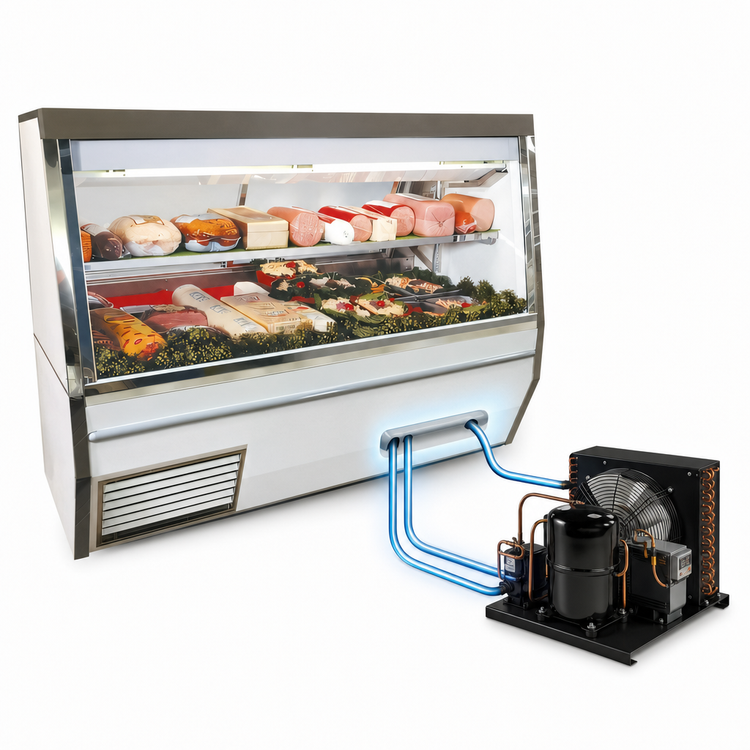 Product image #3 for Howard-McCray 34N Series 72-Inch Remote Double Duty Deli Meat & Cheese Service Case with Straight Glass and LED Lighting
