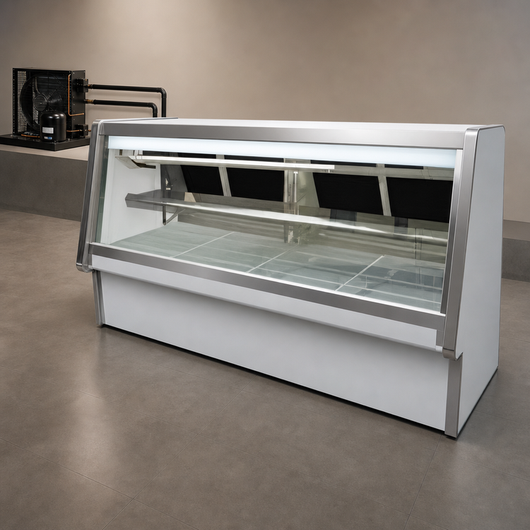 Product image #3 for Howard-McCray 34E Series Remote Endless-Design Deli Meat & Cheese Service Case, 100.5-Inch, Stainless Steel, LED Lighting