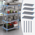 Thumbnail image #3 for Millenia Stationary 4-Shelf Polymer Starter Shelving Unit, 42