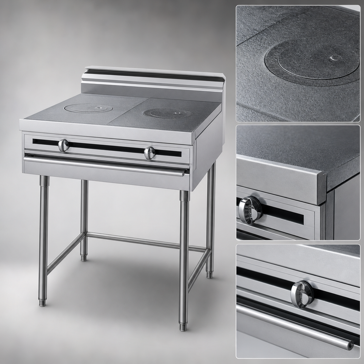 Product image #3 for Titan JMRH-1FHT 18" Modular Gas French Top Range