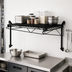 Thumbnail image #3 for Quantum Wall-Mount Cantilever Single Shelf Wire Shelving Kit, 30 x 24 Inches, Black Epoxy