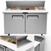 Thumbnail image #3 for Atosa Two-Section Mega Top Sandwich/Salad Prep Table Refrigerator with 18 1/6 Pans, 48-1/5 Inch Wide, 13.4 Cu. Ft., Rear-Mounted Self-Contained Refrigeration