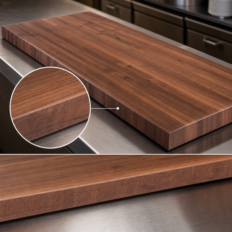 Product image #3 for John Boos Boos Block 108-Inch x 38-Inch Edge Grain Walnut Kitchen Countertop