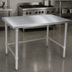 Thumbnail image #3 for John Boos Stallion 48-Inch x 36-Inch 16-Gauge 300 Series Stainless Steel Flat Top Work Table with Safety Edge