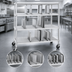 Thumbnail image #3 for Channel Manufacturing Mobile Adjustable Aluminum Tray Drying Rack, 63 x 30 x 60 Inches, 3 Shelves, 21 Slots per Shelf