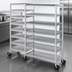Thumbnail image #3 for Mobile Cooling Shelving Unit, 7 Shelves, Aluminum, 58.5 x 19 x 70.5 Inches