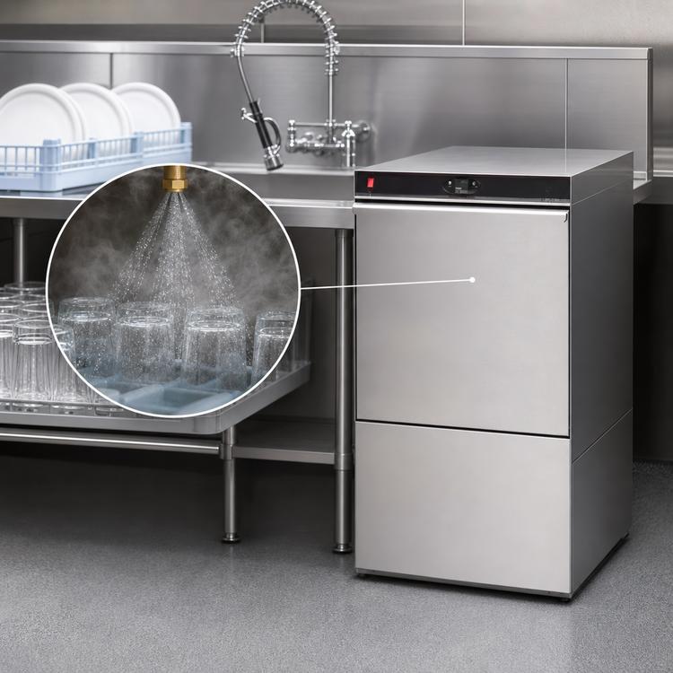Product image #3 for CMA Energy Mizer H-1X High Temperature Undercounter Dishwasher/Glasswasher with Built-In Booster Heater