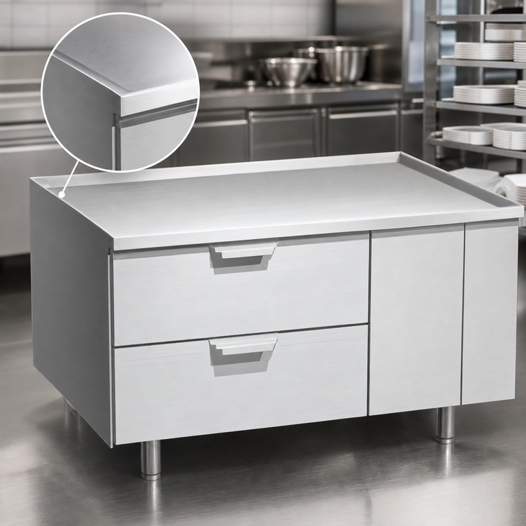 Product image #3 for La Rosa 42-Inch Remote Refrigerated Equipment Stand with 2 Drawers
