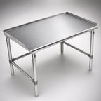 Thumbnail image #3 for John Boos GS6-3015SBK Stainless Steel Equipment Stand, 15"W x 30"D x 24"H, 16-Gauge Type 300 Top, 1-1/2" Upturn Back and Sides