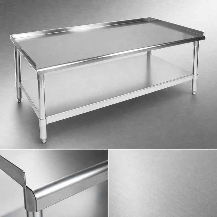 Product image #3 for John Boos Stainless Steel Equipment Stand, 30 x 24 x 24 Inches, with Adjustable Undershelf