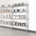 Thumbnail image #3 for Eagle Group A4-74-1842S 4-Tier Add-On Wire Shelving Unit, 42W x 18D x 74H, Stainless Steel Finish