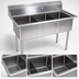 Thumbnail image #3 for John Boos E-Series 3-Compartment Stainless Steel Sink with Legs and 9-3/4