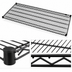 Thumbnail image #3 for Quantum 72 Inch x 21 Inch Black Epoxy Antimicrobial Wire Shelf