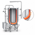 Thumbnail image #3 for Legion LTCR-150 Direct Steam Coffee Kettle, 150 Gallon, 2/3 Jacketed, Stationary Floor Mounted