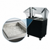 Thumbnail image #3 for Advance Tabco Triumph Supreme Ice-Cooled Portable Buffet Table with Double-Sided Sneeze Guard, Enclosed Black Vinyl-Clad Base, 2-Pan Capacity