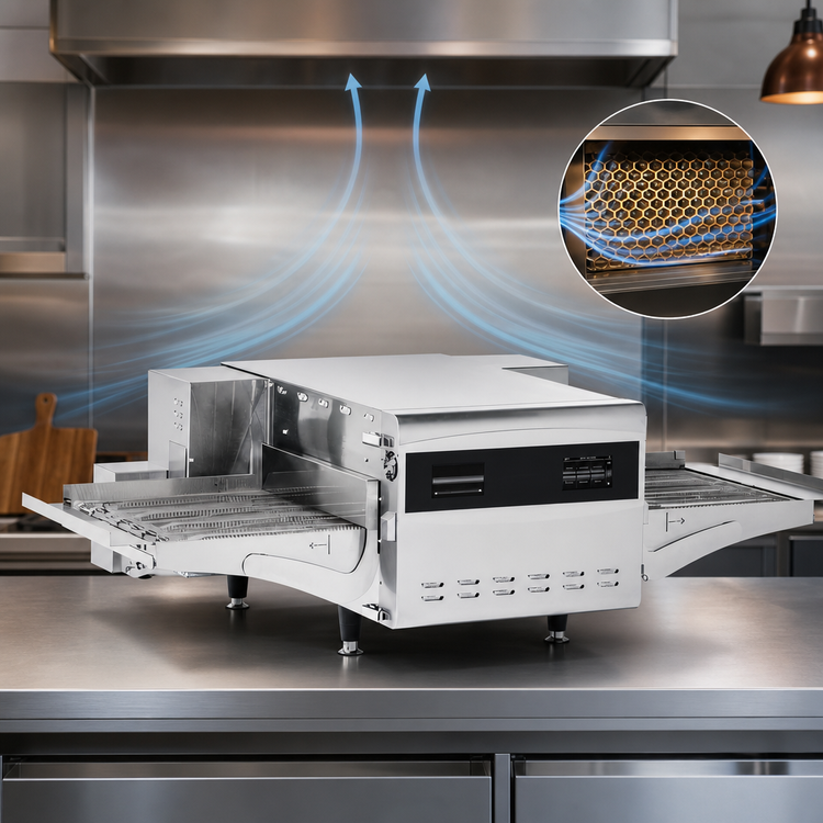 Product image #4 for Ovention Shuttle S1600 Electric Ventless Countertop Single-Deck Rapid Cook Impingement Oven