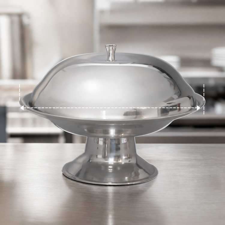 Product image #3 for Town Equipment 8-1/2 Inch Compote Dish Cover Only, Polished 18/8 Stainless Steel, Dozen