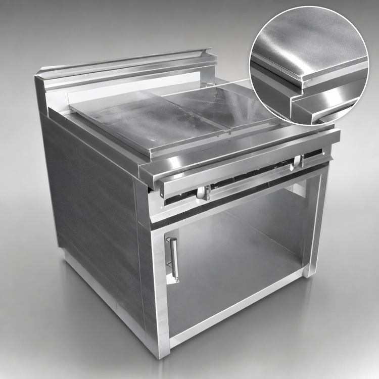 Product image #3 for Titan Heavy Duty 48-Inch Gas Plancha Top Range with Cabinet Base and Island Style Plate