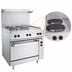 Thumbnail image #4 for Vulcan 36-Inch Electric Restaurant Range with 2 French Plates and 24-Inch Griddle, Standard Oversized Oven, 208V